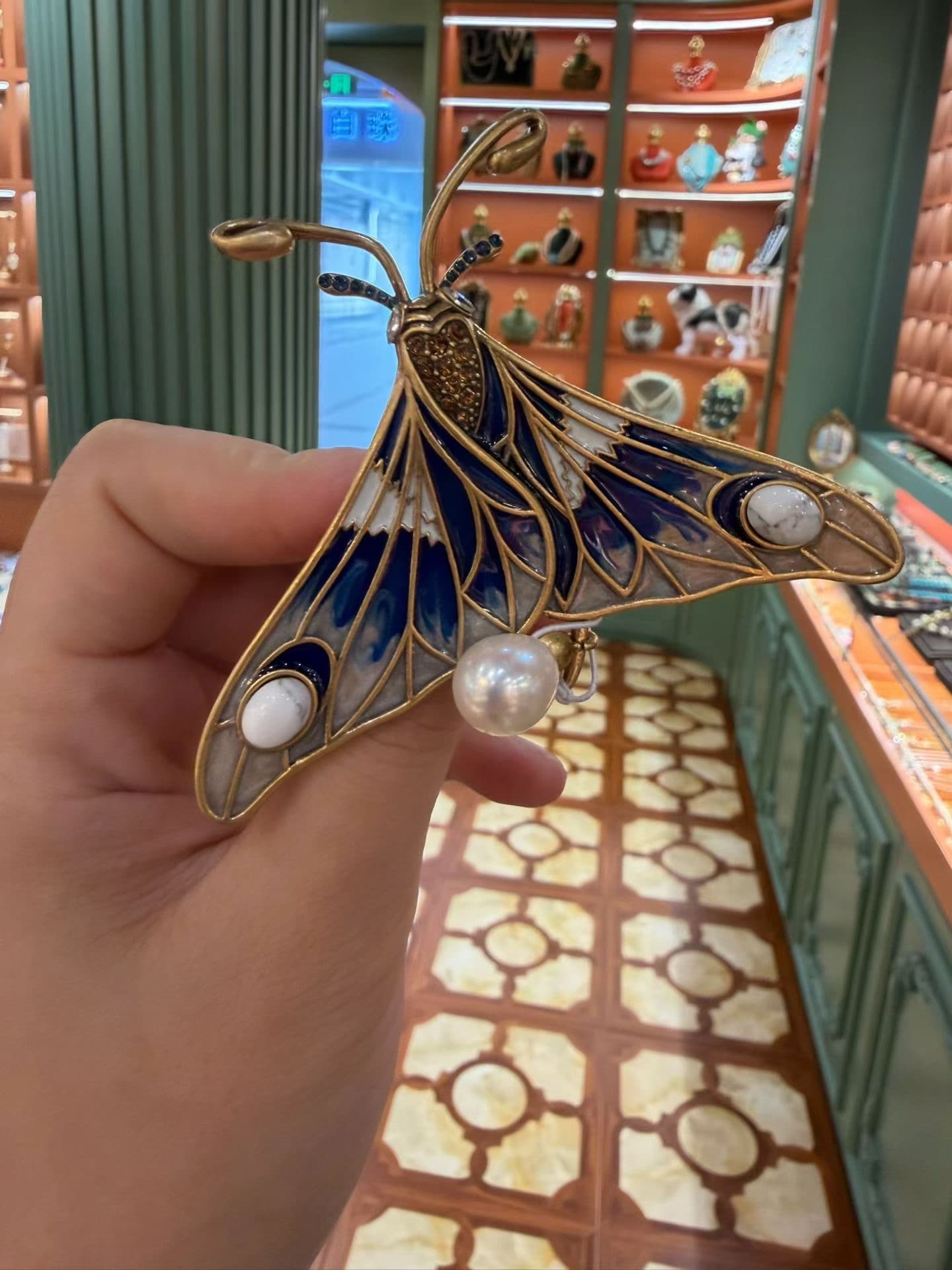 Midnight Dragonfly Brooch